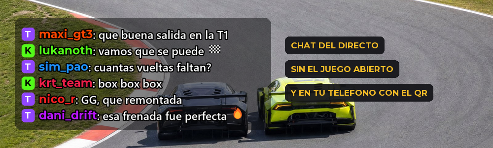 El chat del directo, con o sin el juego
