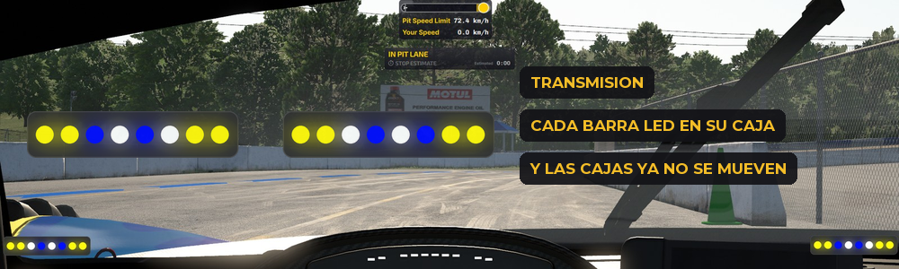 Las Barras LED, cada una en su caja de OBS