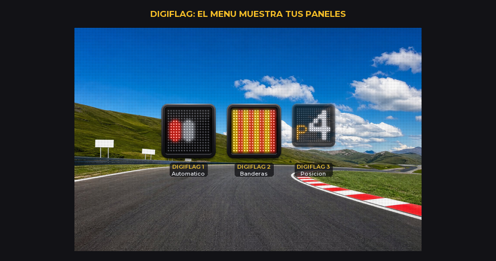 El demo con tres paneles configurados